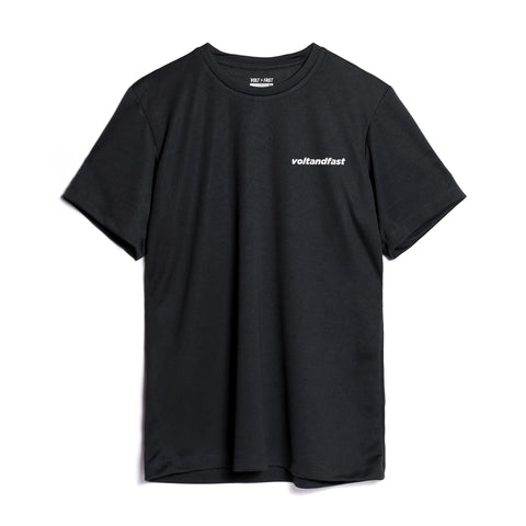 Volt and Fast Men's BOLT Running Short Sleeve-Black-Jersey-VoltandFast-Malaysia-Singapore-Australia-Hong Kong-Philippines-Indonesia-Bigbigplace.com