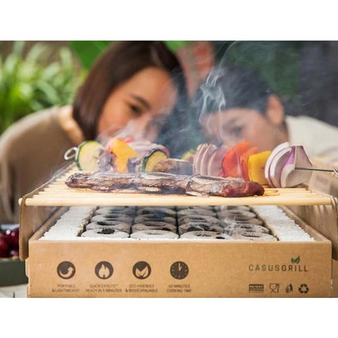 CasusGrill One-Time Use Instant Grill-Charcoal Grills-CasusGrill-Malaysia-Singapore-Australia-Hong Kong-Philippines-Indonesia-Bigbigplace.com