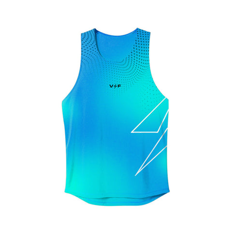 Volt And Fast FAST Tank - Teal Blue-Women's Running Top-VoltandFast-Malaysia-Singapore-Australia-Hong Kong-Philippines-Indonesia-Bigbigplace.com