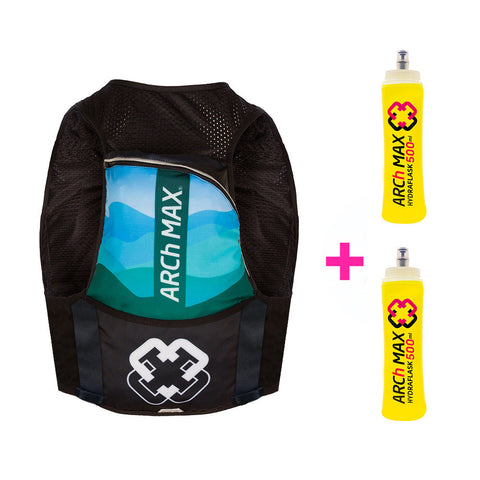 ARCh MAX Hydration Vest 8L Unisex Blue + 2 Hydraflask 500ml-HV-8 Unisex-ARCh MAX-Malaysia-Singapore-Australia-Hong Kong-Philippines-Indonesia-Bigbigplace.com