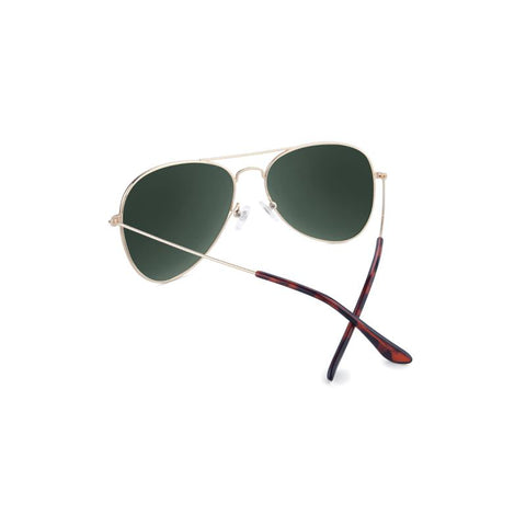 Knockaround Mile Highs Sunglasses - Gold / Aviator Green-Sunglasses-Knockaround-Malaysia-Singapore-Australia-Hong Kong-Philippines-Indonesia-Bigbigplace.com