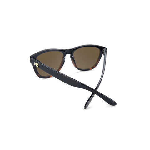 Knockaround Premiums Sunglasses - Glossy Black and Tortoise Shell Fade/Amber-Sunglasses-Knockaround-Malaysia-Singapore-Australia-Hong Kong-Philippines-Indonesia-Bigbigplace.com