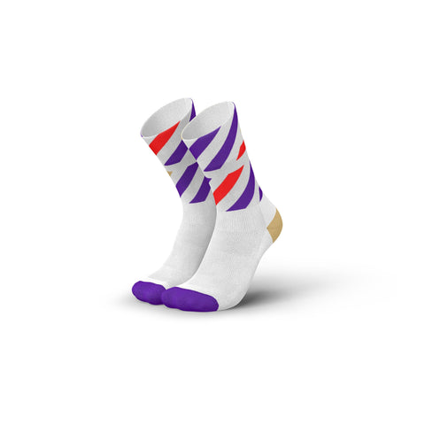 INCYLENCE RUNNING SOCKS - PLATFORMS WHITE PURPLE-Socks-INCYLENCE-Malaysia-Singapore-Australia-Hong Kong-Philippines-Indonesia-Bigbigplace.com