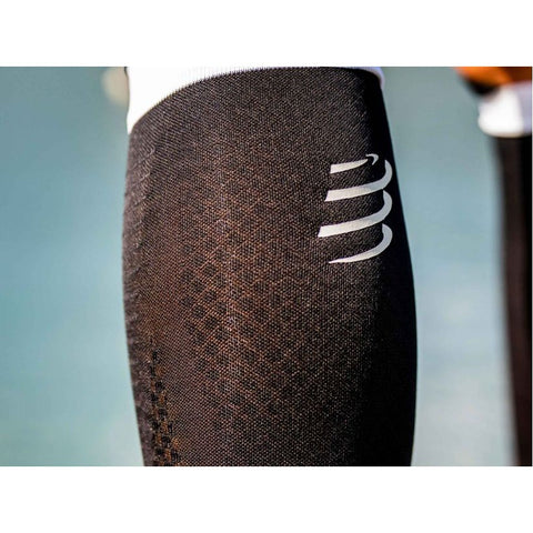 Compressport R2 3.0 Calf Sleeve - Black/White-Compression-Compressport-Malaysia-Singapore-Australia-Hong Kong-Philippines-Indonesia-Bigbigplace.com