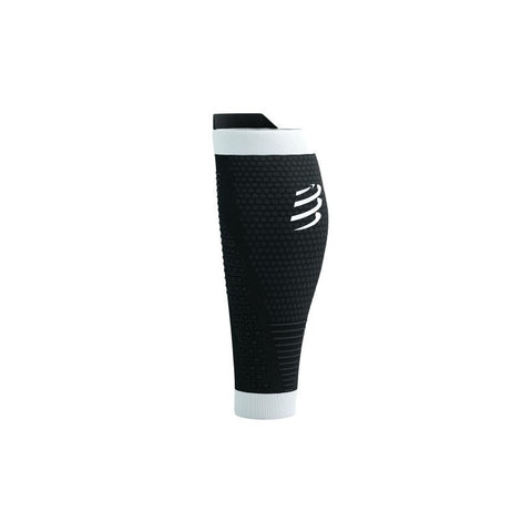 Compressport R2 3.0 Calf Sleeve - Black/White-Compression-Compressport-Malaysia-Singapore-Australia-Hong Kong-Philippines-Indonesia-Bigbigplace.com