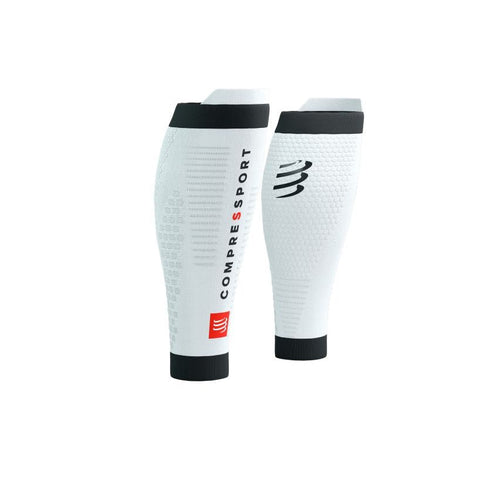 Compressport R2 3.0 Calf Sleeve - White/Black-Compression-Compressport-Malaysia-Singapore-Australia-Hong Kong-Philippines-Indonesia-Bigbigplace.com