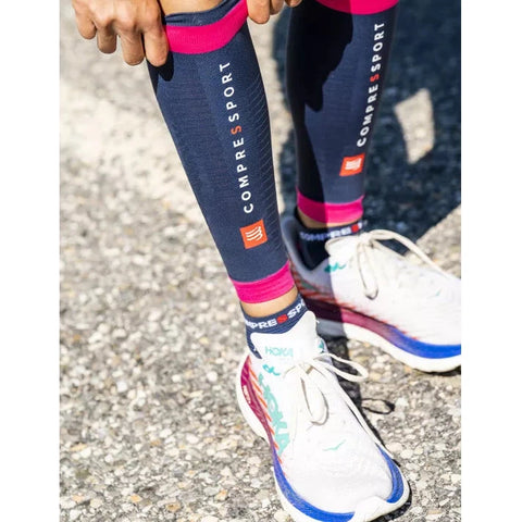Compressport Calf Sleeve R2 3.0 - Mood Indigo/Magenta-Compressport-Malaysia-Singapore-Australia-Hong Kong-Philippines-Indonesia-Bigbigplace.com
