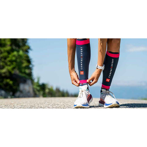 Compressport Calf Sleeve R2 3.0 - Mood Indigo/Magenta-Compressport-Malaysia-Singapore-Australia-Hong Kong-Philippines-Indonesia-Bigbigplace.com