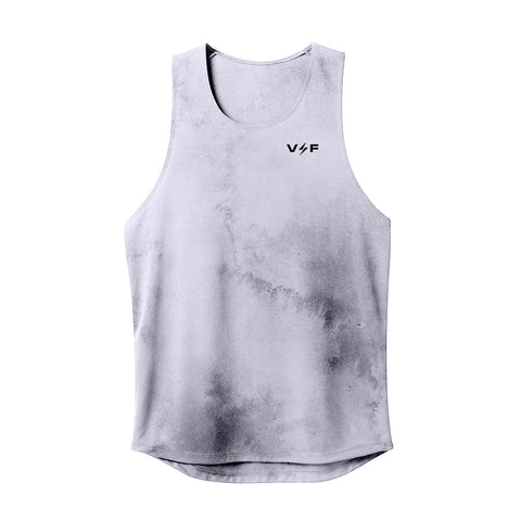 Volt and Fast Lightning Running Tank Tie Dye Series V1-SL-Grey-VoltandFast-Malaysia-Singapore-Australia-Hong Kong-Philippines-Indonesia-Bigbigplace.com